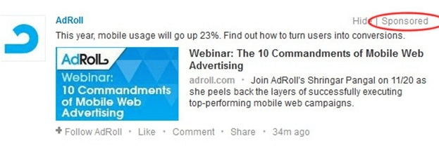 Promoted Content LinkedIn