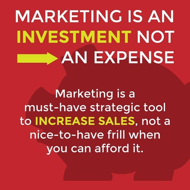 marketing is an investment
